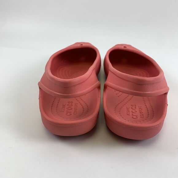 Crocs Olivia II Pink Coral Slingback Ballet Flat Slip On Round Toe Womens Size 9 - Picture 5 of 12